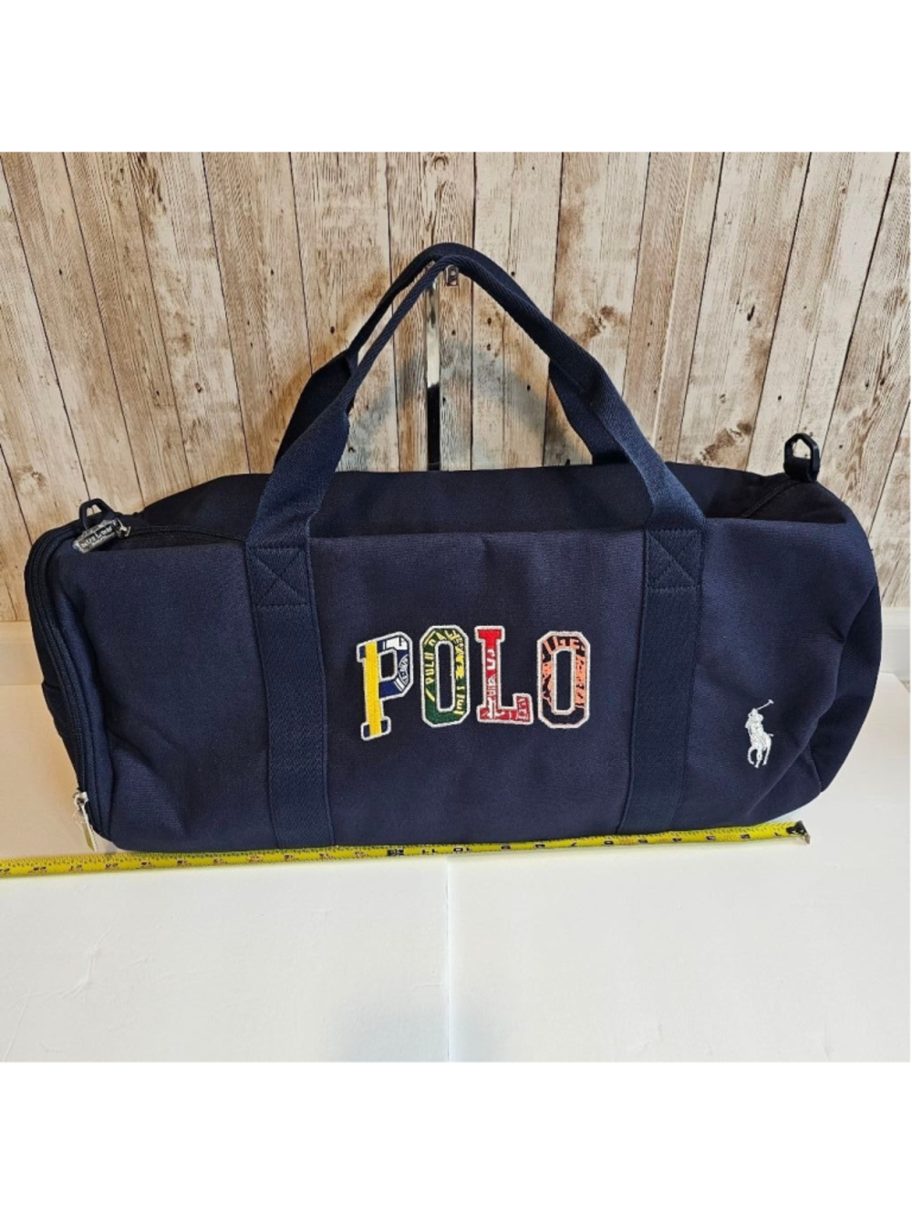 Unisex Polo Ralph Lauren Blue Duffel Travel Gym Weekender Bag NWOT